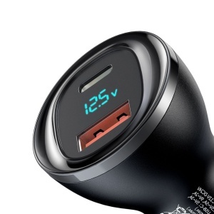 Incarcator Auto 95W, McDodo 5670, 1x USB-A, 1x USB-C, Fast Charge, Smart LED Digital Display, Negru - Img 3