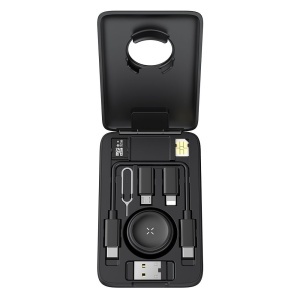 Kit Accesorii 8in1, Mcdodo 2440, Organizator cu Incarcator Apple Watch Integrat, Fast Charging, Design Portabil, Negru