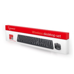 KIT wireless GEMBIRD, tastatura wireless 104 taste + mouse wireless 1000dpi, 4 butoane, rotita scroll, black "KBS-W-01"   - 4