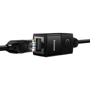 Set 10 x Adaptor Retea Cupla RJ45 Mama la RJ45 Mama, Baseus, 1 Gbps, Negru - Img 3