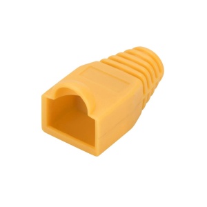 Set 10x Conectori RJ45 cu Manson Protectie, Galben - Img 4