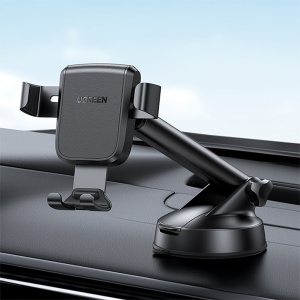 Suport Auto Gravitational, Ugreen, Fixare Telefon pe Bord, Ajustare Unghi, Negru - Img 6