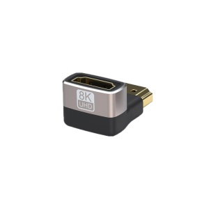 Adaptor HDMI Mama la HDMI Tata, Basekit, 8k@60Hz, 4k@120Hz, 90 Grade, Conectori Auriti, Argintiu - Img 5