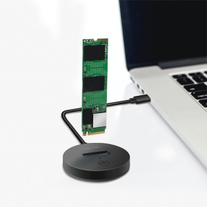 ADAPTOR USB LOGILINK, M.2 NVMe (PCIe) / SATA (NGFF) la USB 3.2 Gen 2, viteza max 10 Gb/s, negru "QP0032"   - 4
