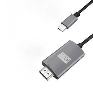 Cablu Adaptor USB Type-C la HDMI, Basekit USH147, Rezolutie 4K@60Hz, Lungime 1.8m, Negru - Img 3