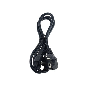 Cablu Alimentare, Basekit, Priza EU CEE 7/7 Stecher 90 - IEC C5 mama, 2.5A, 1m, Negru - Img 4