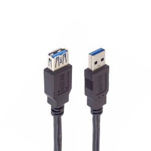 Cablu de Date USB-A 3.0 5Gbps, Tata-Mama, Basekit, Ecranat, 1 Metru, Negru - Img 4