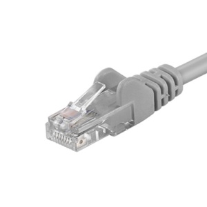 Cablu Ethernet RJ45, Patch Cord UTP Cat.6, Basekit, Gri