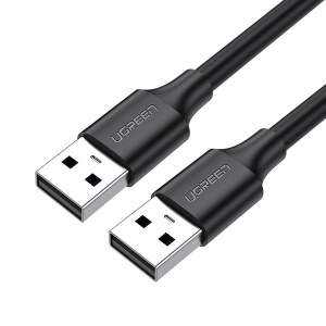 Cablu USB-A 2.0 (T) la USB-A 2.0 (T), 480 Mbps, Ugreen US102, Negru