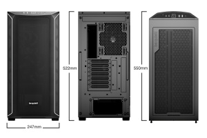 CARCASA be quiet! "SHADOW BASE 800", Middle Tower, ATX, fara sursa, 3xfan, USB 3.2 gen 1 x 2, USB Type-C x 1, audio+mic, PSU shroud, 7 sloturi expansiune, ARGB, negru, "BGW61"  - 2