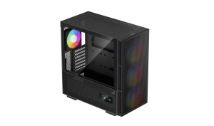 CARCASA DeepCool "CH560 Digital", Middle Tower, ATX, fara sursa, sticla securizata,  4xfan RGB,  USB 3.2 gen 1 x 1, USB Type-C x 1,  Jack 3.5 mm, negru, "R-CH560-BKAPE4D-G-1" - 3