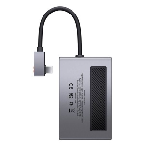 DOCKING Station Baseus Magic Multifunctional,conectare PC USB-C,USB 3.0x1, 3.5mm|card reader MicroSD/SD,USB-Cx1 PD 100W 5V/9V/4.5V/20V 5A(Max.),HDMIx1/4K/60Hz,gri "CAHUB-DA0G"  - 2