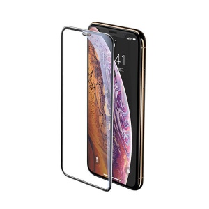 Folie Sticla Protectie Clear iPhone 11 Pro Max, XS Max, Baseus Rigid-Edge, Protectie Difuzor, 3D Full Glue 9H, 0.3 mm, Rama Antisoc