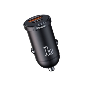 Incarcator Auto 33W, McDodo 2320, 1x USB-A, 1x USB-C, Fast Charge, Mini Size, Negru