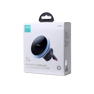Incarcator Auto Wireless 15W, Joyroom, Prindere pe Grila de Ventilatie, Ajustare Unghi 360 Grade, Negru - Img 4