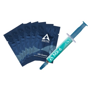Pasta Termica Arctic MX-6, 4g, 2.6 g/cm³, -50~150 °C, Seringa 4g, 6x Servetele Curatare
