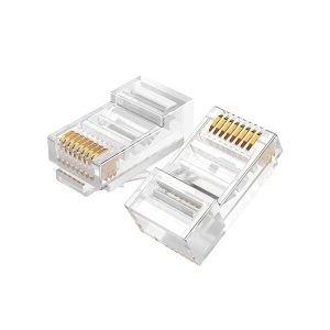 Set 10x Conectori RJ45 cu Manson Protectie, Alb - Img 2
