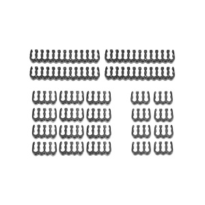 Set Organizatoare Cabluri Sleeve, Basekit, 4 x 24 Pini, 12 x 8 Pini, 8 x 6 Pini, Black - Img 1
