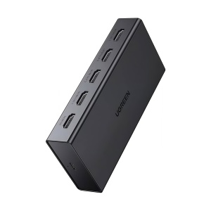 Splitter HDMI, Ugreen CM570, 1x HDMI la 4x HDMI, EDID, 4K@60Hz, Indicator LED, Negru - Img 2