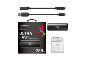 SSD. extern ADATA  SE760, 256GB, 2.5 inch, USB 3.2 Type-C, R/W: 1000/800 MB/s, negru, "ASE760-256GU32G2BK"  - 3