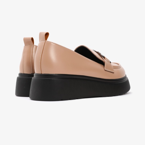 Mocasini dama din Piele Ecologica LF0564 BEJ - Img 4