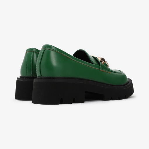 Mocasini dama din Piele Ecologica LF0548 VERDE - Img 4