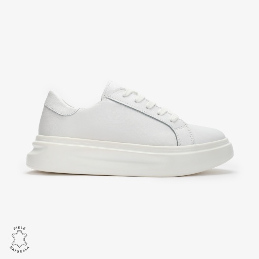 Pantofii casual de dama din piele naturală cu șiret comozi și versatili LF1447 - Img 2