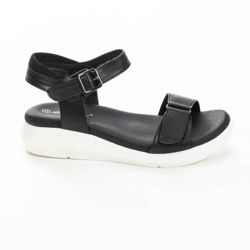 Sandale dama din Piele Ecologica LF0220 Negru - Img 3