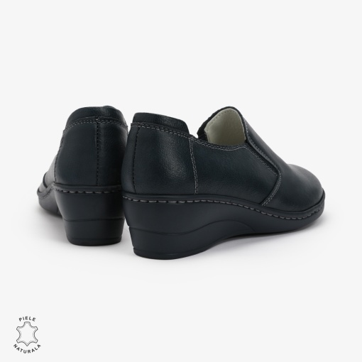 Mocasini Dama din Piele naturală LF0118 NAVY - Img 3