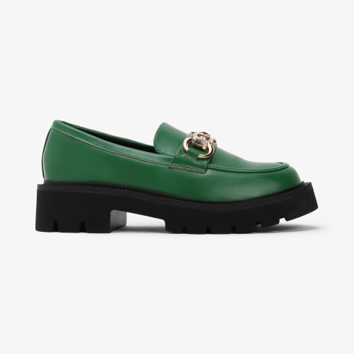 Mocasini dama din Piele Ecologica LF0548 VERDE - Img 2