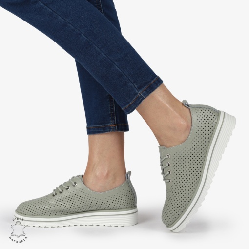 Pantofi casual dama din Piele naturală LF0113 BARILLA - Img 3