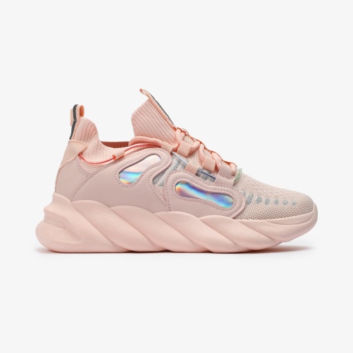 SNEAKERS Dama din Piele Ecologica si textil LF0130 Roz - Img 2
