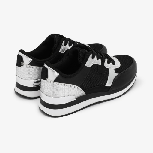 SNEAKERS dama din piele ecologica LF0706 ARGINTIU - Img 2