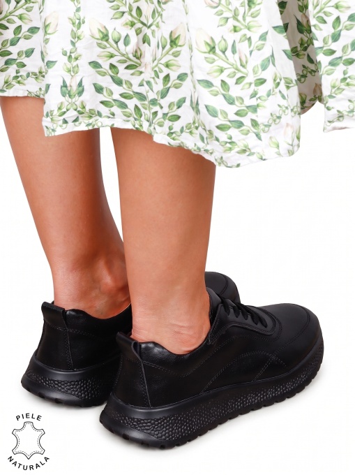 Pantofi damă din piele naturală cu aspect elegant LF1816 - Img 2