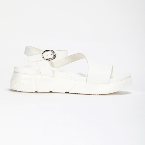 Sandale dama din Piele Ecologica LF0211 Alb - Img 2