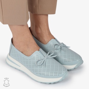 BALERINI dama din Piele Naturala LF1060 CULOARE: ALBASTRU - Img 2