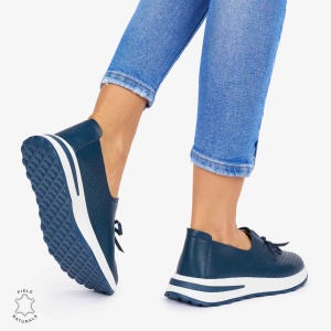 BALERINI dama din Piele Naturala LF1060 CULOARE: BLEUMARIN - Img 3