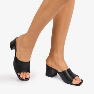Pantofi eleganti dama din Piele ECOLOGICA Model Simplu LF1088 CULOARE: Negru - Img 3