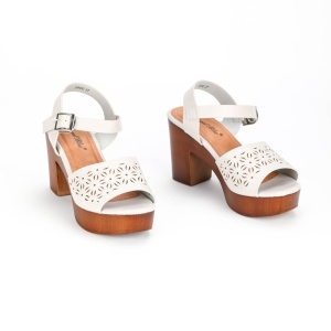 Sandale Elegante cu Toc din Piele Ecologica LF0215 - Img 3