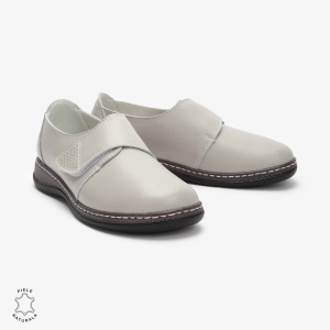 Mocasini dama din Piele naturală LF0017 Gri