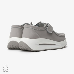 Pantofi Casual de dama din Piele Naturala LF0570 GRI - Img 3