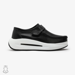 Pantofi Casual de dama din Piele Naturala LF0570 NEGRU - Img 2