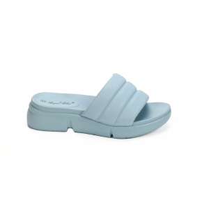 Papuci dama din Piele Ecologica albastri LF0212 - Img 2