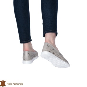 Balerini Dama Piele naturală LF0030 GRI - Img 3