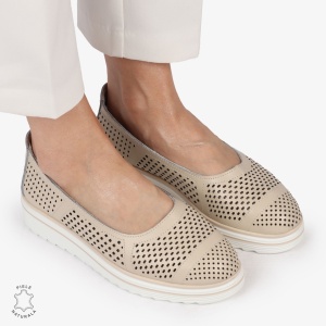 Balerini Dama Piele naturală LF0105 BEJ
