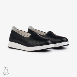 BALERINI Dama Piele Naturala PERFORATA LF1006 Culoare: NEGRU