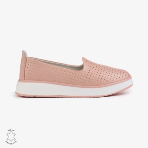 BALERINI Dama Piele Naturala PERFORATA LF1006 Culoare:ROZ - Img 3