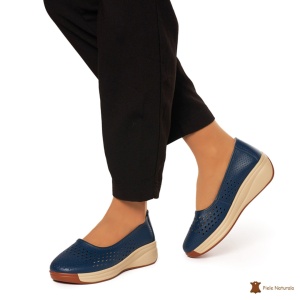Balerini Dama Piele Naturala Slip-on LF0076 BLEUMARIN - Img 2