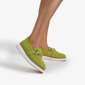 Mocasini dama din Piele Naturala Intoarsa LF0840 MUSTAR