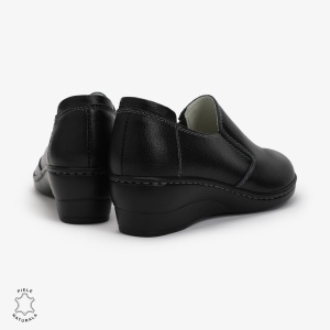 Mocasini Dama din Piele naturală LF0118 Negru - Img 3